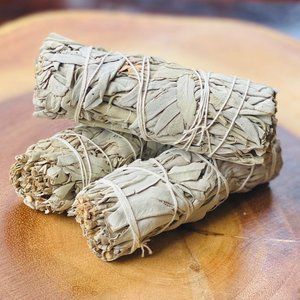 Organic White Sage ( 4 Inch )